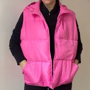 DKNY Pink Puffer Vest